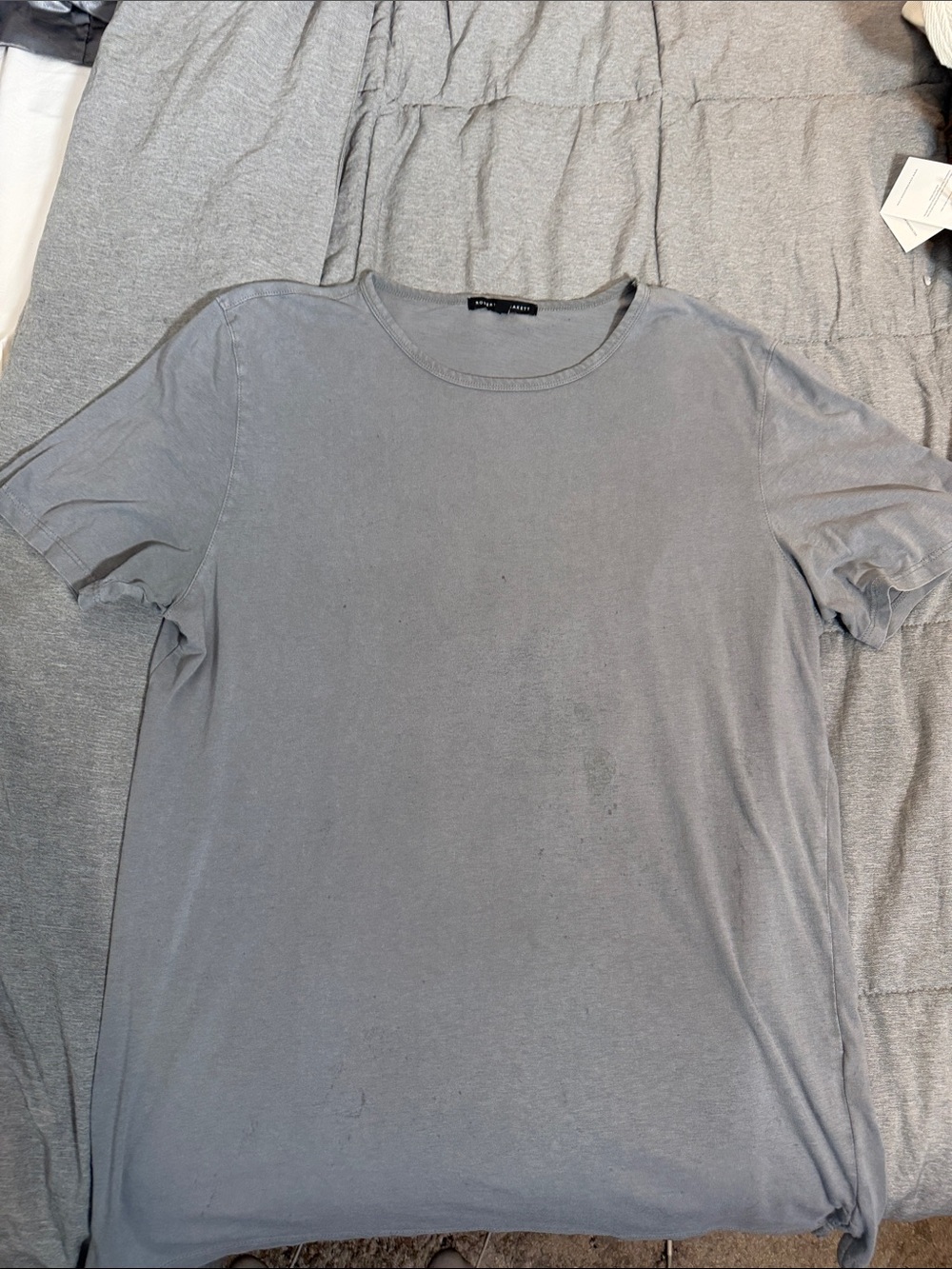 Robert Barakett Men's Crew Neck T-Shirt in Light Gray